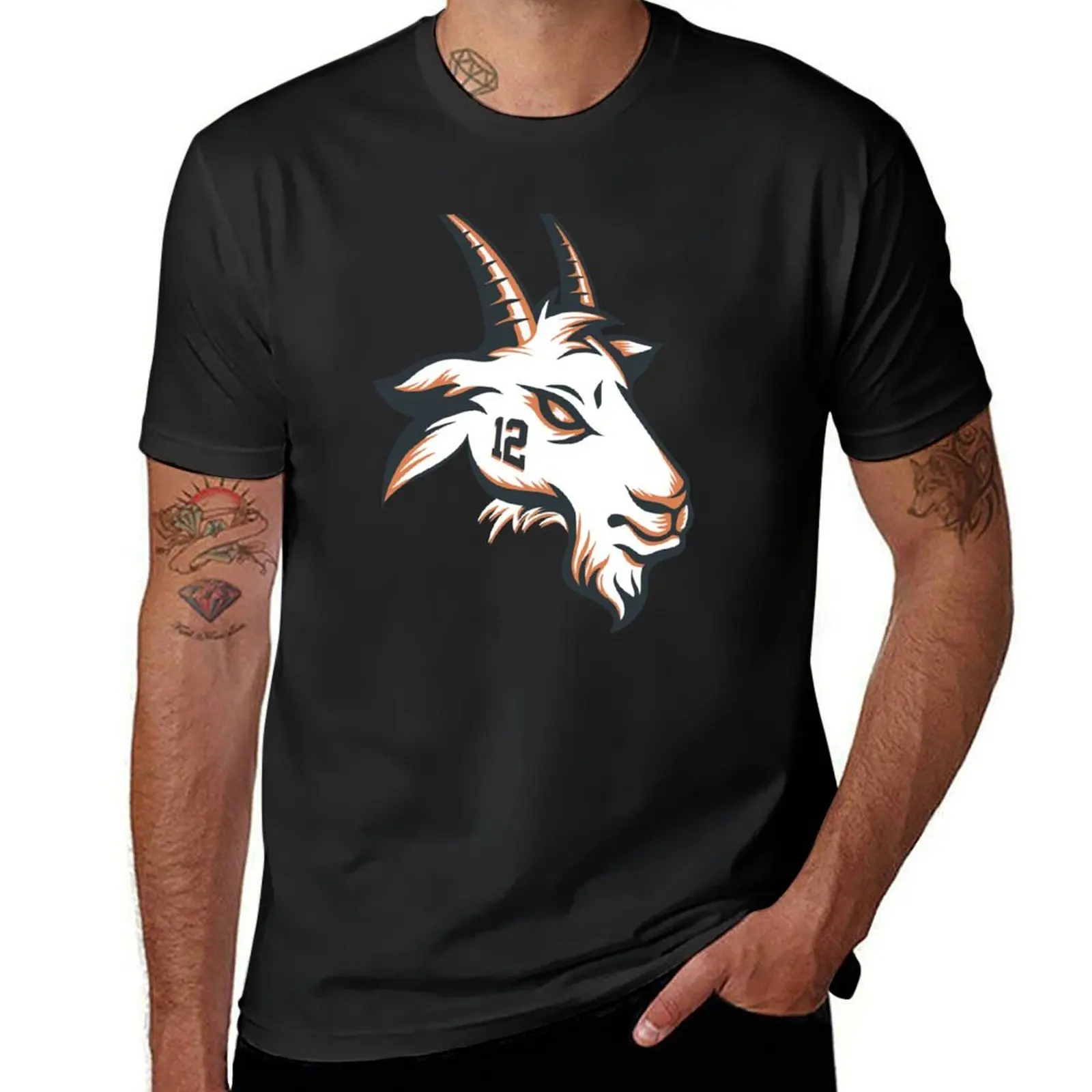 Limited Edition GOAT 12 Shirt, Mug, Hoodie, Sticker, Throw Blanket & Tapestry! T-Shirt heavyweights plain black t shirts men