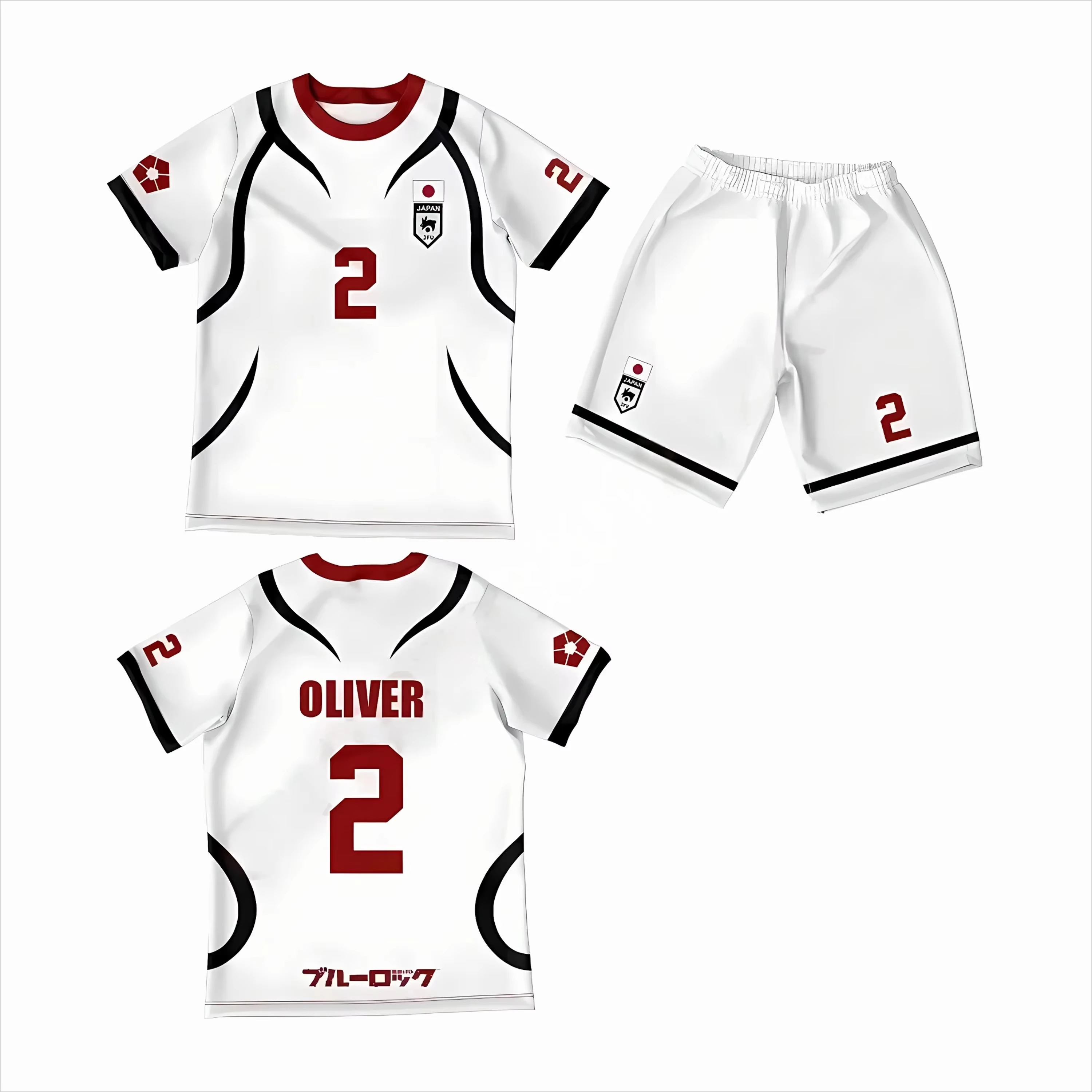 2026 Kinder Anime Trikot Blue Lock Sae Itoshi Rollenspiel 3D-Druck Anzug Herren Damen Mode Oversize Kurzarm-Set Atmungsaktiv – Detail 8