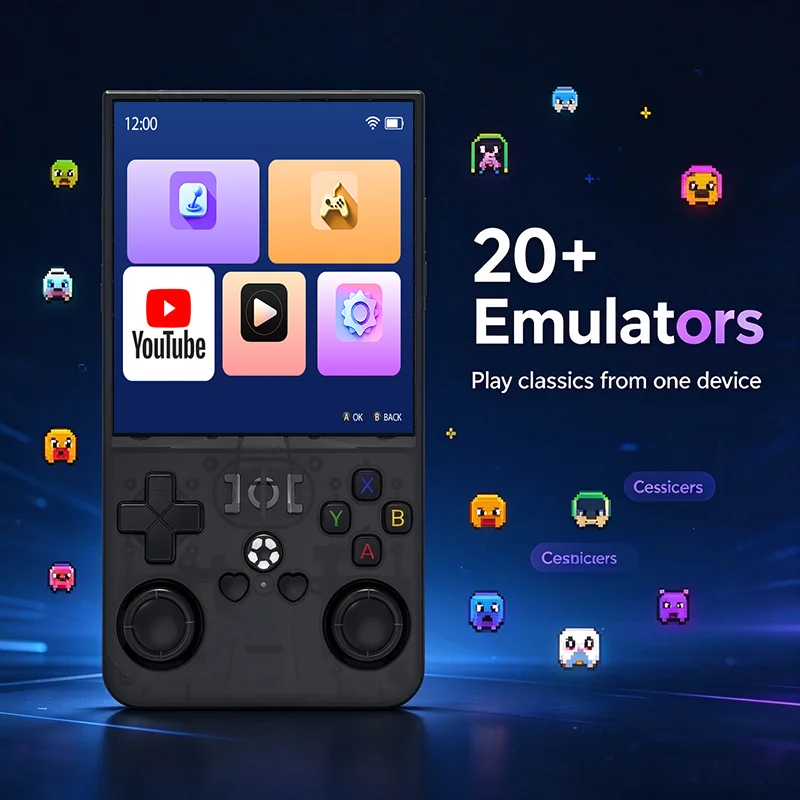 R36MAX PRO Retro Handheld Console, Android System, 4