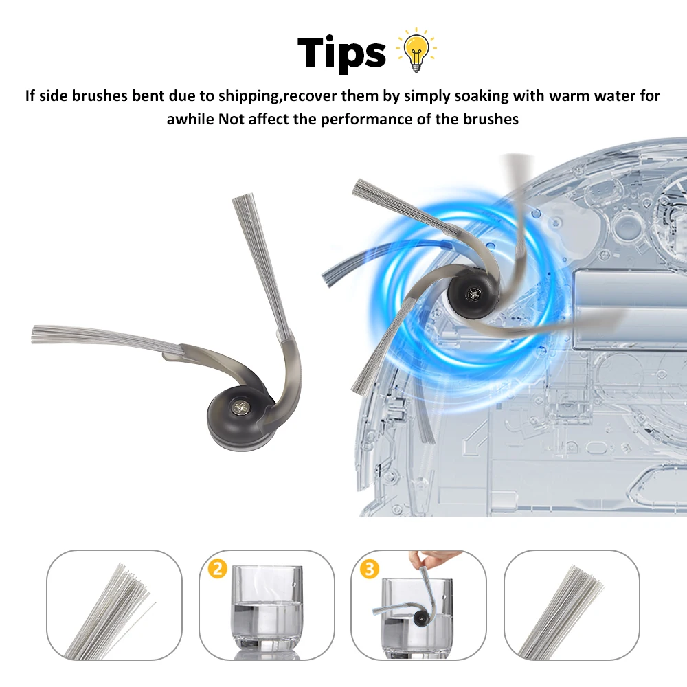 For Roborock Q7 TF TF+ Q7T+ Q7B Q7 L5 L5+ Q7 M5 M5+ Main Side Brush Mop Pads HEPA Filter Robot Vacuum Cleaner Accessories
