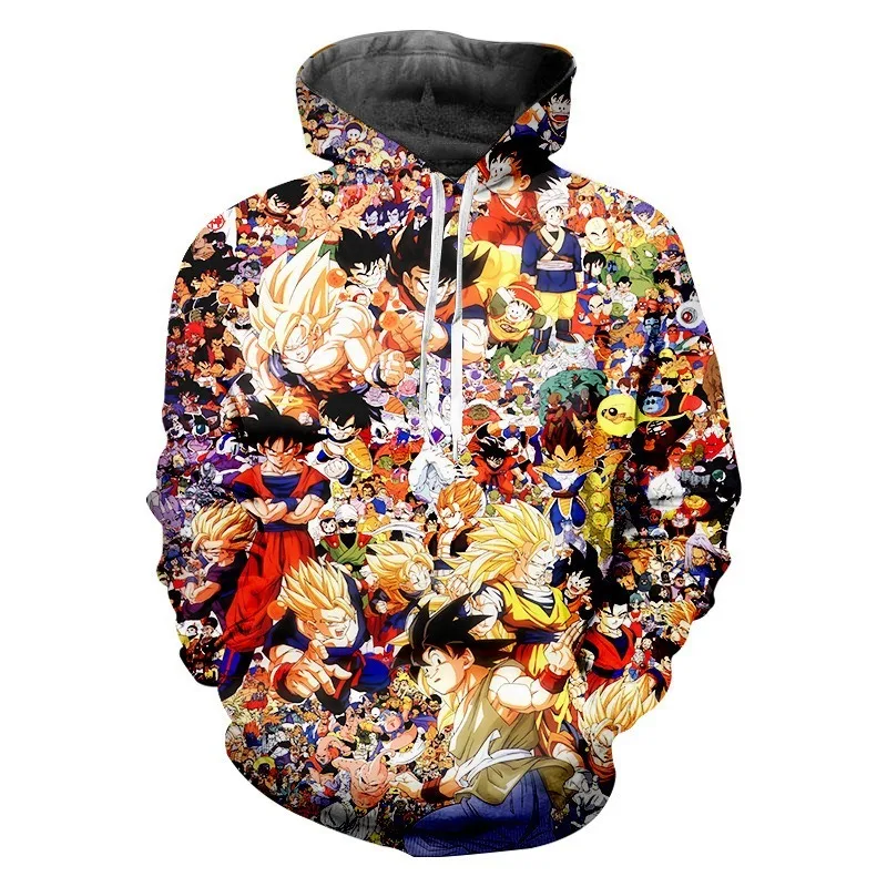 Anime Dragon Ball Cartoon Goku Trafalgar D. Water Law Hoodie Cosplay Costume Long Sleeve Sweatshirt Sweater Zip Up Coat Jackets