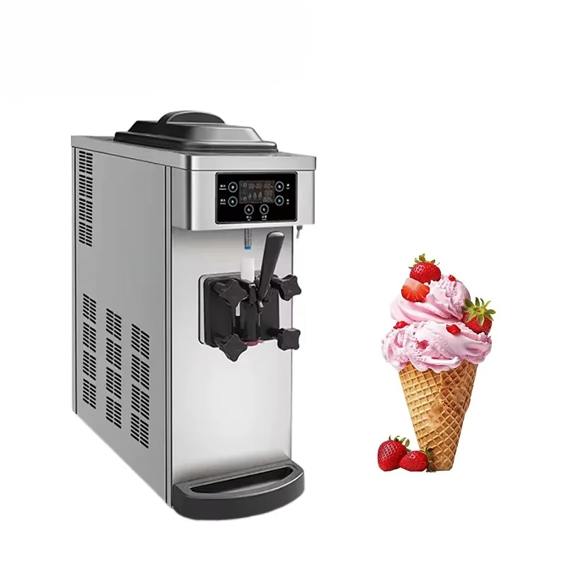 Mini Ice Cream Machine Roller Soft Service Cream Snow Machine Commercial Vending Machine Filling