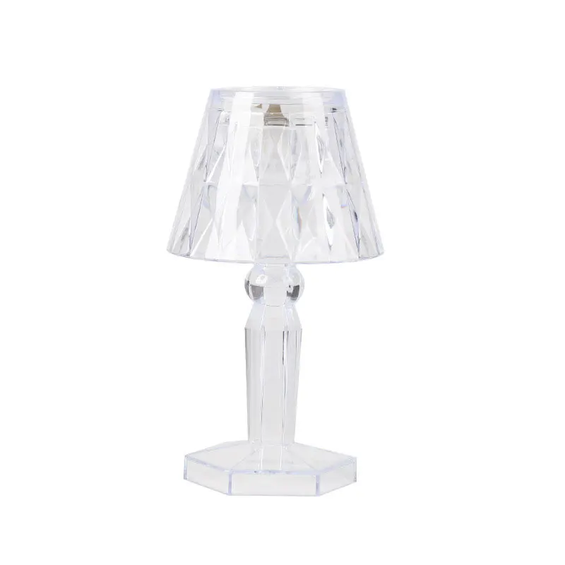 Transparent Small Table Lamp With Projection And Base LED Electronic Night Light Decorative Ornaments