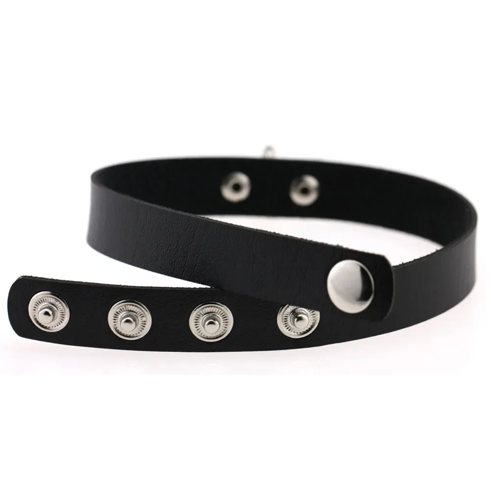 Punk Rock and roll Wild Individuality  Gothic Street dance Bicyclic  Rivet Leather collar Neck band  Collarbone chain  Bracelet