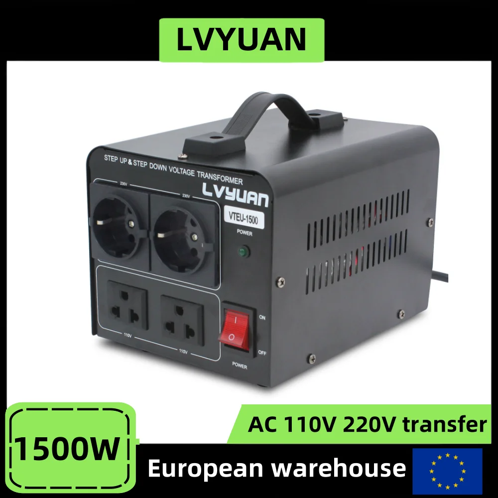 1500W Voltage Transformer Raise/Decrease Voltage Japan/US Standard Voltage AC220V/AC110V Transfer Vonverter