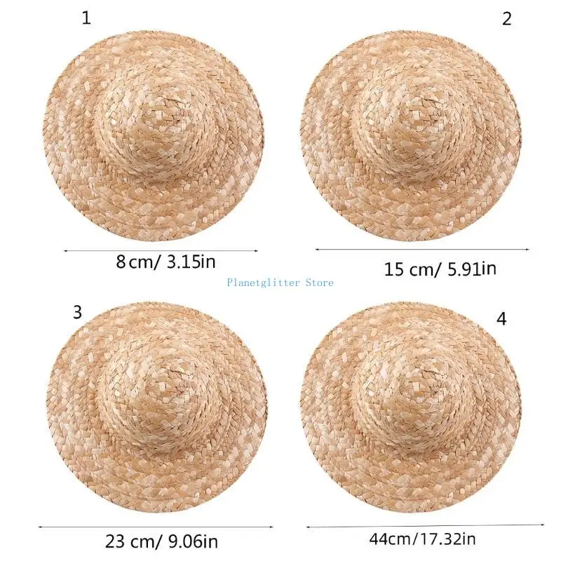 652B DIY pintura sombrero para niños sombrero paja paja trigo decoración artística creativa