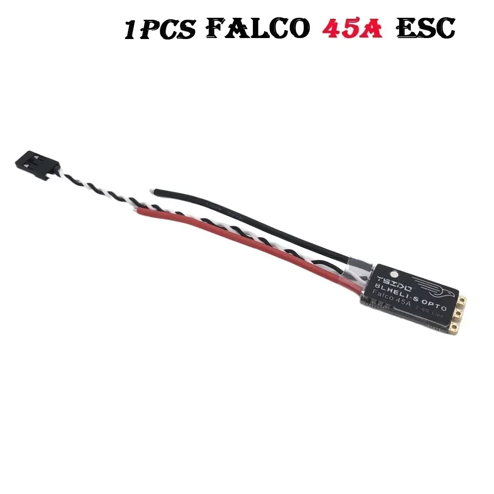 

TIMEA Falco 35A 45A BLHeli_S ESC 2-6S Lipo Brushless Electronic Controller with LED Light Support DSHOT125/300/600 for Drone