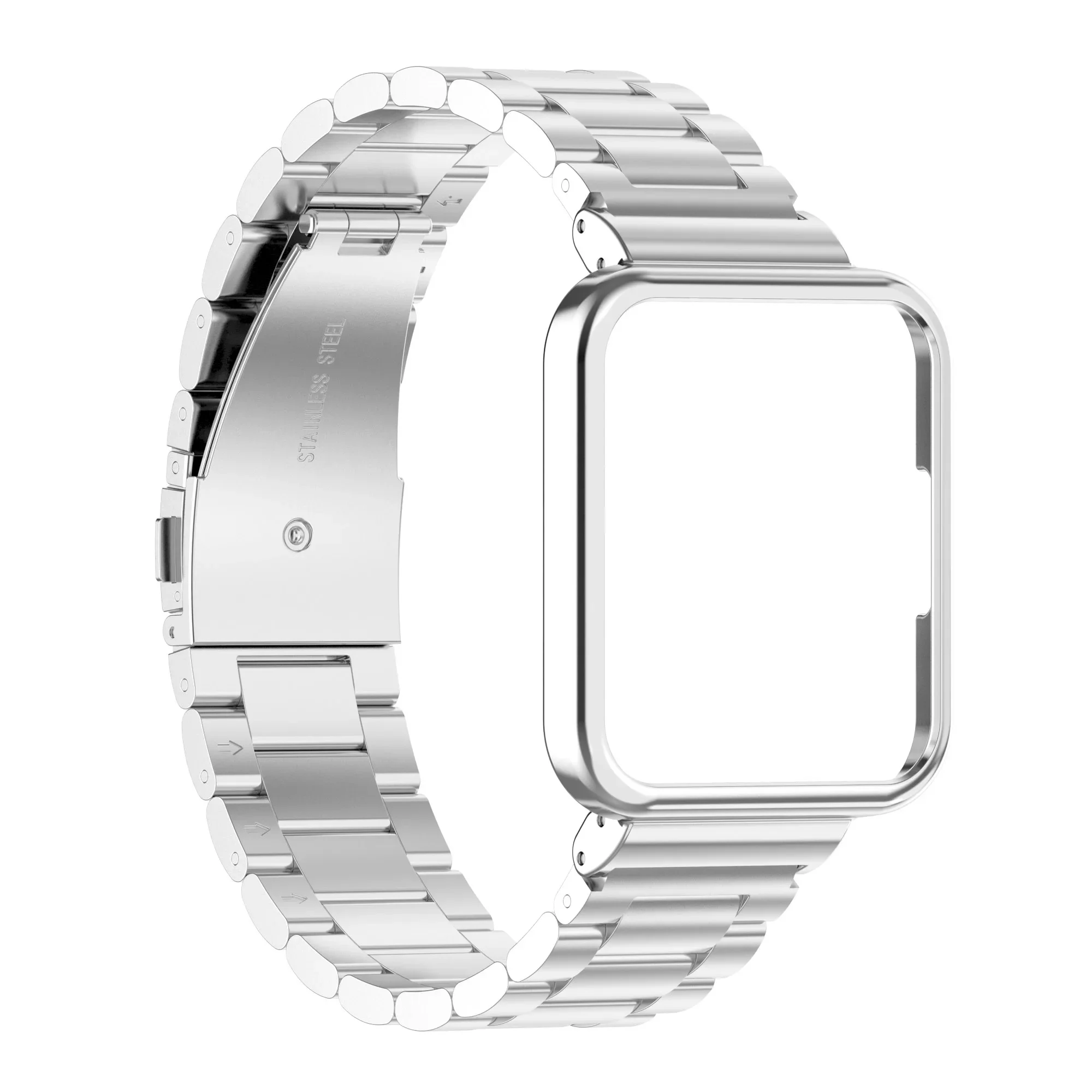 Correa de reloj de acero inoxidable para reloj inteligente, funda protectora de correa de Metal para reloj POCO, carcasa de pulsera, marco de parachoques