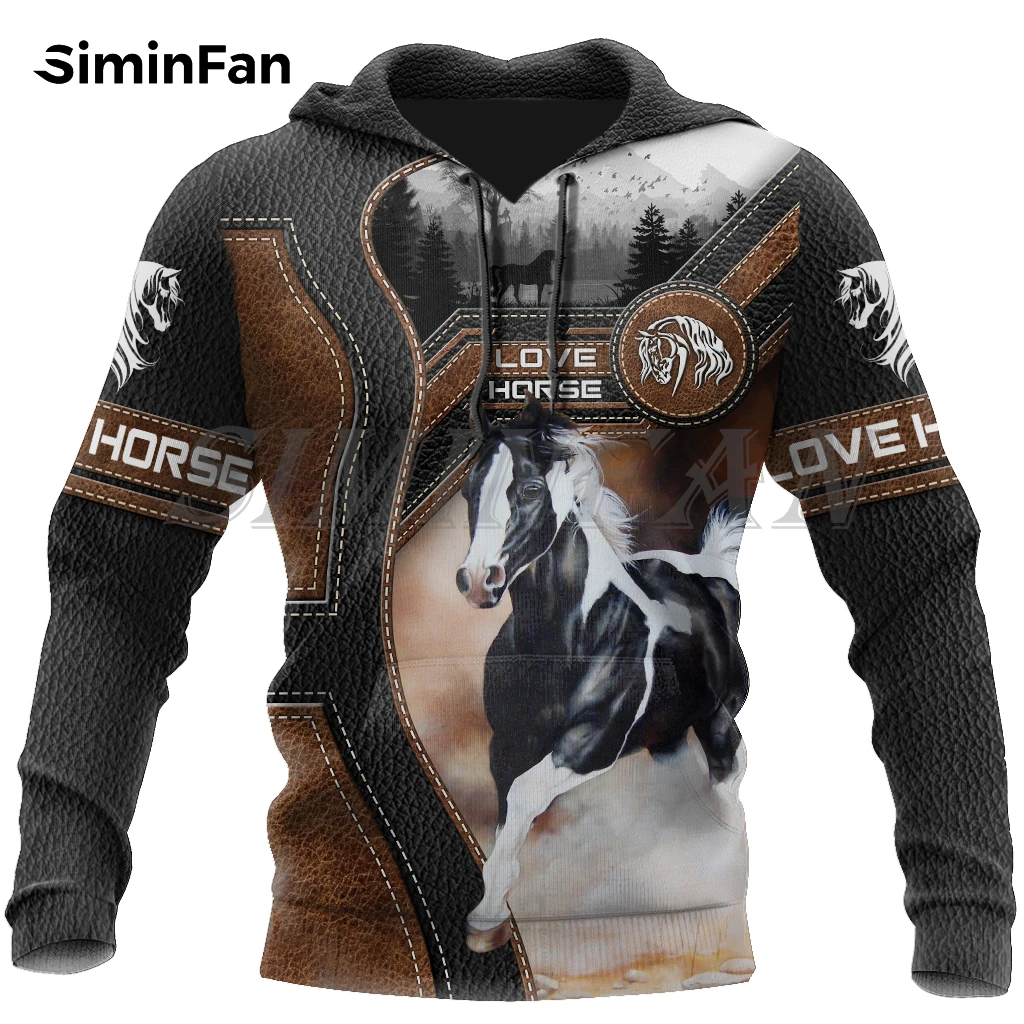 

Love Black Horse Men 3D Printed Hoodies Unisex Casual Sweatshirt Harajuku Pullover Women Tracksuit Zipper Jacket Punk Style H13