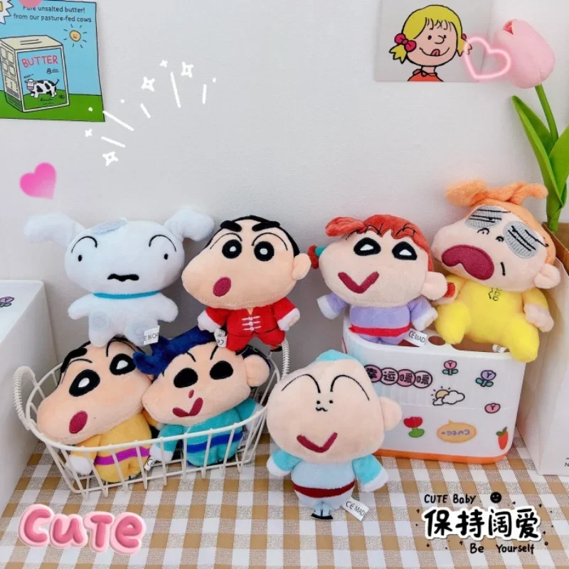 Nieuwe Kawaii Schattige Kung Fu Krijt Shin-Chan Sleutelhanger Hanger Creatieve Dom Aoi Pluche Pop Schooltas Hanger Kinderen Cadeau