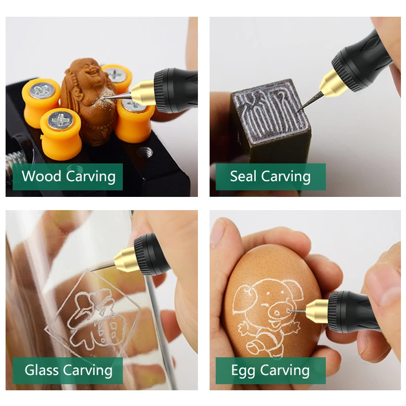 Mini Wireless Drill Electric Carving Pen 3 Speed USB Cordless Drill Rotary Tools Engraver Pen for Wood Metal Jade Seal Carving