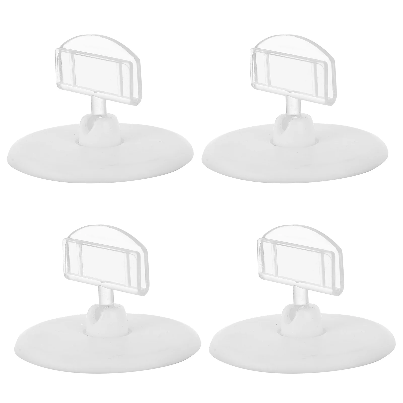 

10pcs Card Type Disc Clip Price Tag Holder Label Stand Advertising Rack Display Folder Plastic Lightweight Practical