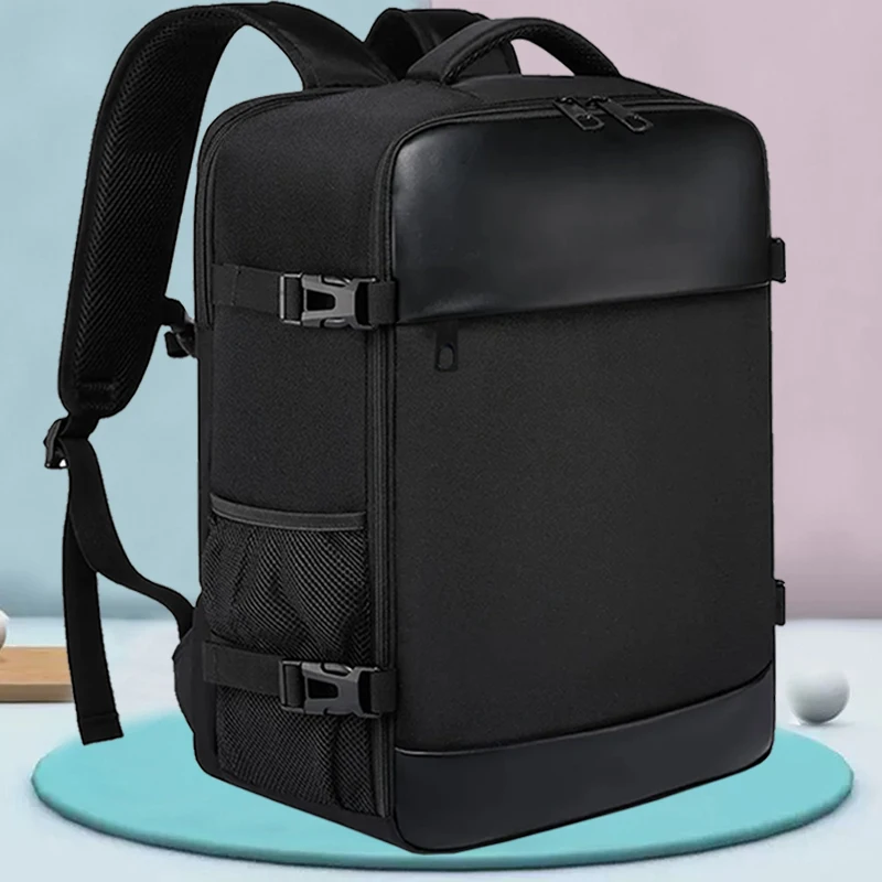 

Men Business Travel Backpack Large Capacity Waterproof Laptop Bag Multi Functional Anti Theft College School Bookbag Black