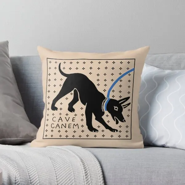 

Cave Canem Printing Throw Pillow Cover Fashion Comfort Home Cushion Throw Anime Soft Decor Office Pillows not include One Side