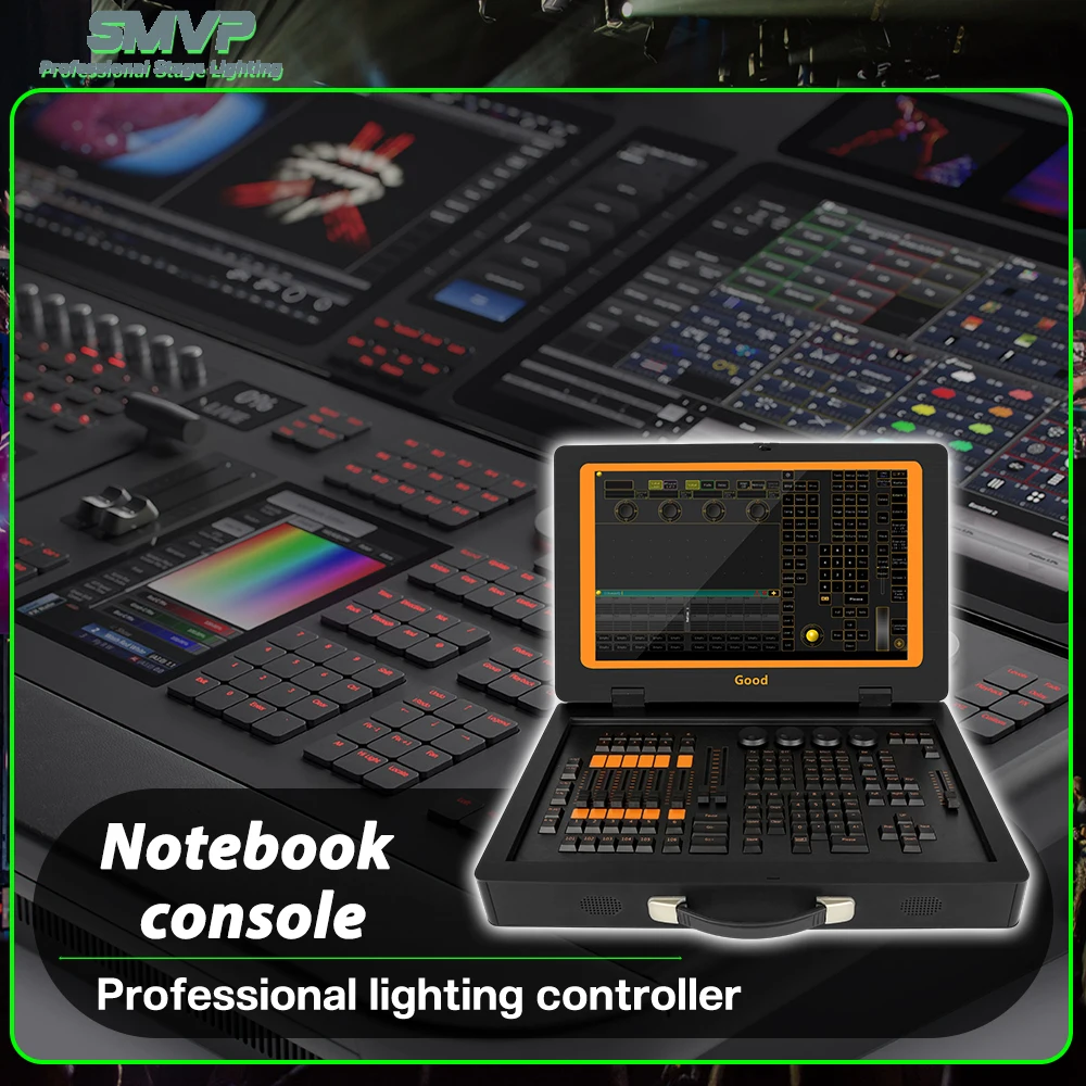 

Новая портативная консоль освещения для ноутбука Grand MA DMX512, контроллер сценического освещения с LTC для Dj Disco, свадебного бара, вечеринки