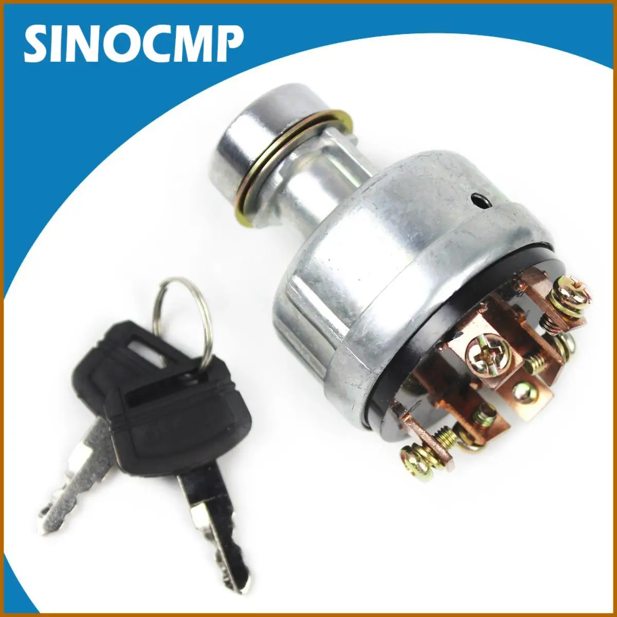 Starter Key Ignition Switch For Hitachi Excavator EX200-1 With 6 Pins Switches Controls And Relays For Interior Parts Brand New