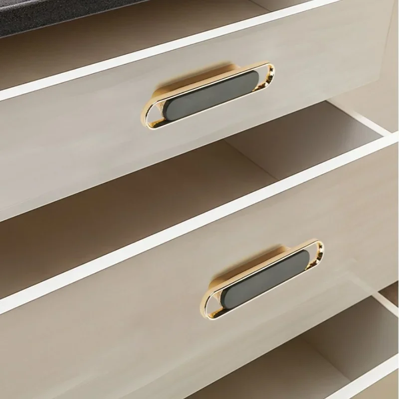 European Style Gold Wardrobe Door Handle Nordic Drawer Cabinet Modern Minimalist Cabinet Door Handle Furniture Hardware