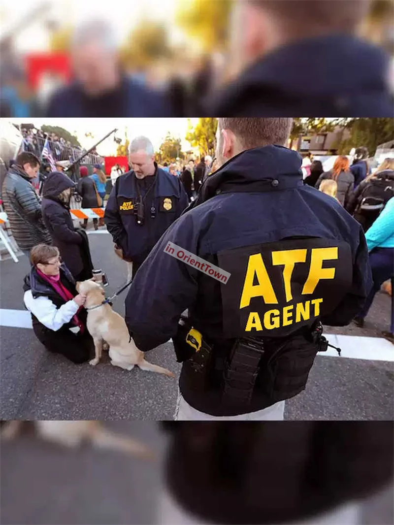 الرجعية الأمريكية ATF وكيل الملابس الطيران سترة الرجال ملابس العمل سستة الخريف الشتاء معطف فضفاض صالح معطف في OrientTown in035 #5