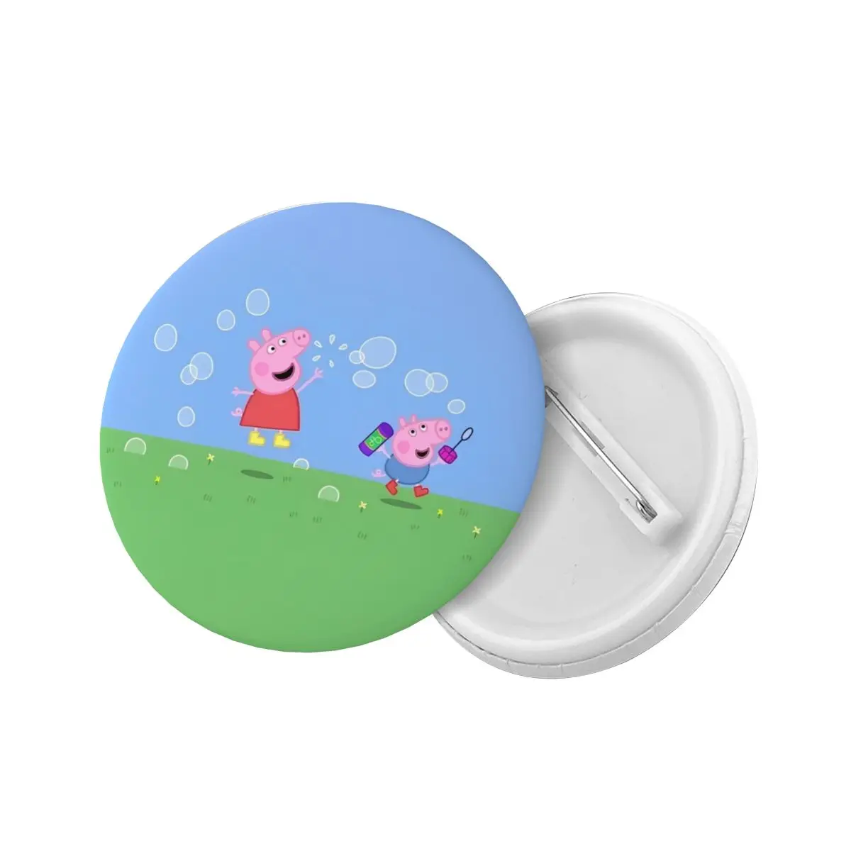 Peppa Pig Button Pins for Hats Decor Lapel Pins Badge Brooch for Kid