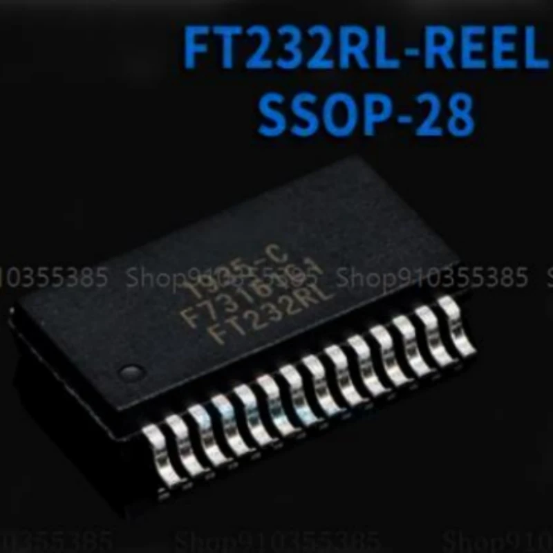 

10-100PCS New FT232RL FT232RL-REEL SSOP-28 USB Serial Port Chip Bridge