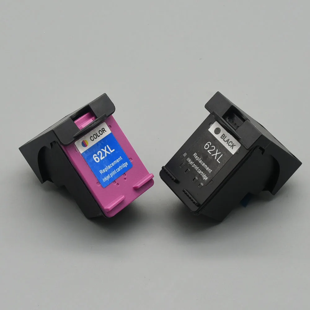 1sets  Remanufactued 62XL Ink Cartridge for HP 62 62 XL  Envy  5742 5745 200 250 5540 5640 7640 5646 5541 5740 Printer