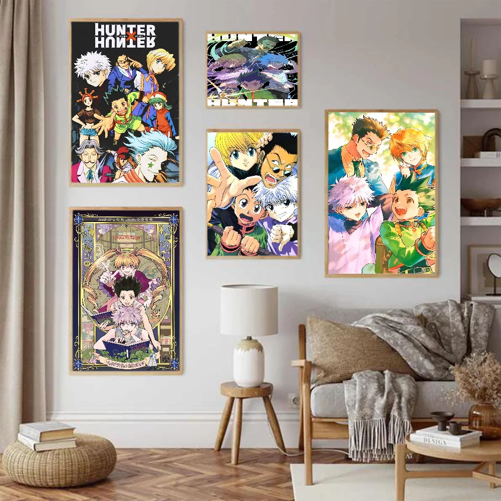 Hunter X Hunte Anime Classic Vintage Posters HD Quality Wall Art Retro Posters For Home Room Wall Decor