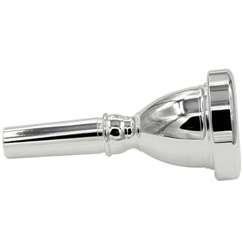 Large Mouth Large Holding Mouthpiece TUBA Mouthpiece Silver Plated Bass Large Mouthpiece