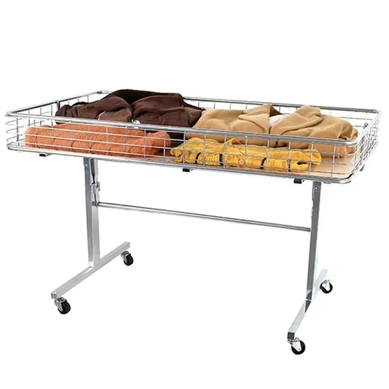 Single Layer Metal Wire Storage Rack for Garment Grid Frames