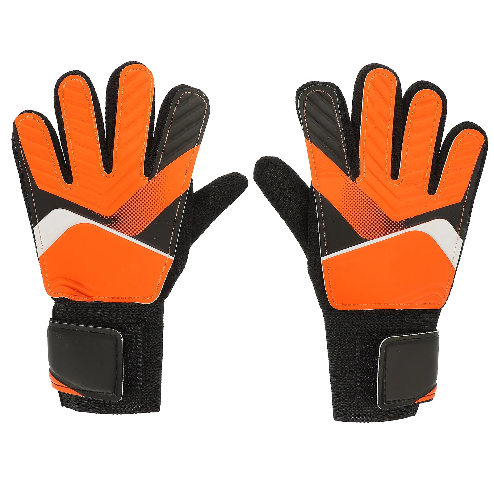 

1Pair PU Goalkeeper Gloves Soccer Training Hand Protector Breathable Mesh Anti-Slide Professional Match Supply