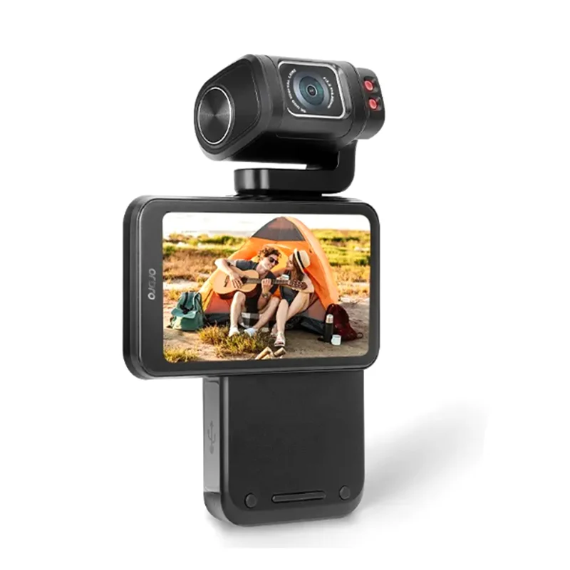 Ordro M3 60FPS 5K WIFI Pocket Camera with Rotating Lens Flipped Screen and Rotating Lens for Mobile Phone Vlogging Photography