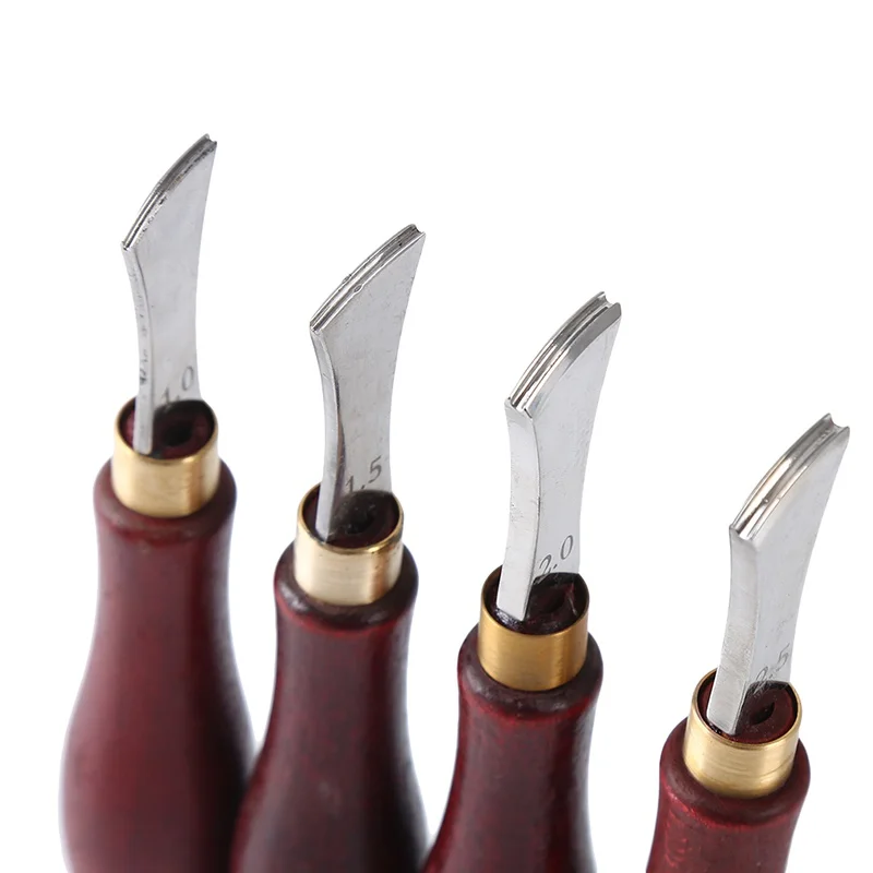 1Pc /1Set Crimper Leather Tool Multifunctional DIY Leather Handmade Roller Edger Scribing Crimper Leather Craft Tools