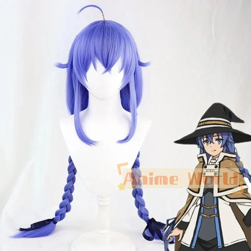 

: Jobless Reincarnation Roxy Migurdia Blue Cosplay Wig Halloween Synthetic Hair Heat