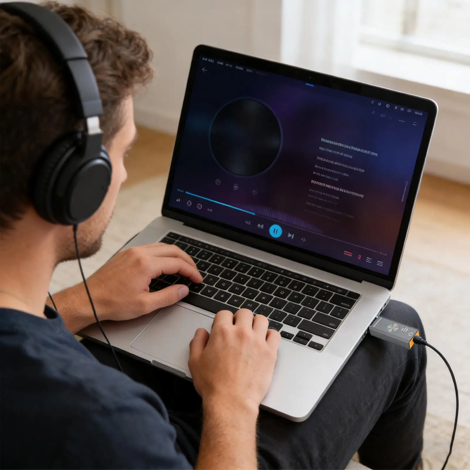 External Sound Card For PC USB To 3.5mm Noise Reduction Audio Converter USB Sound Card For Studio Podcast Game Live Streaming