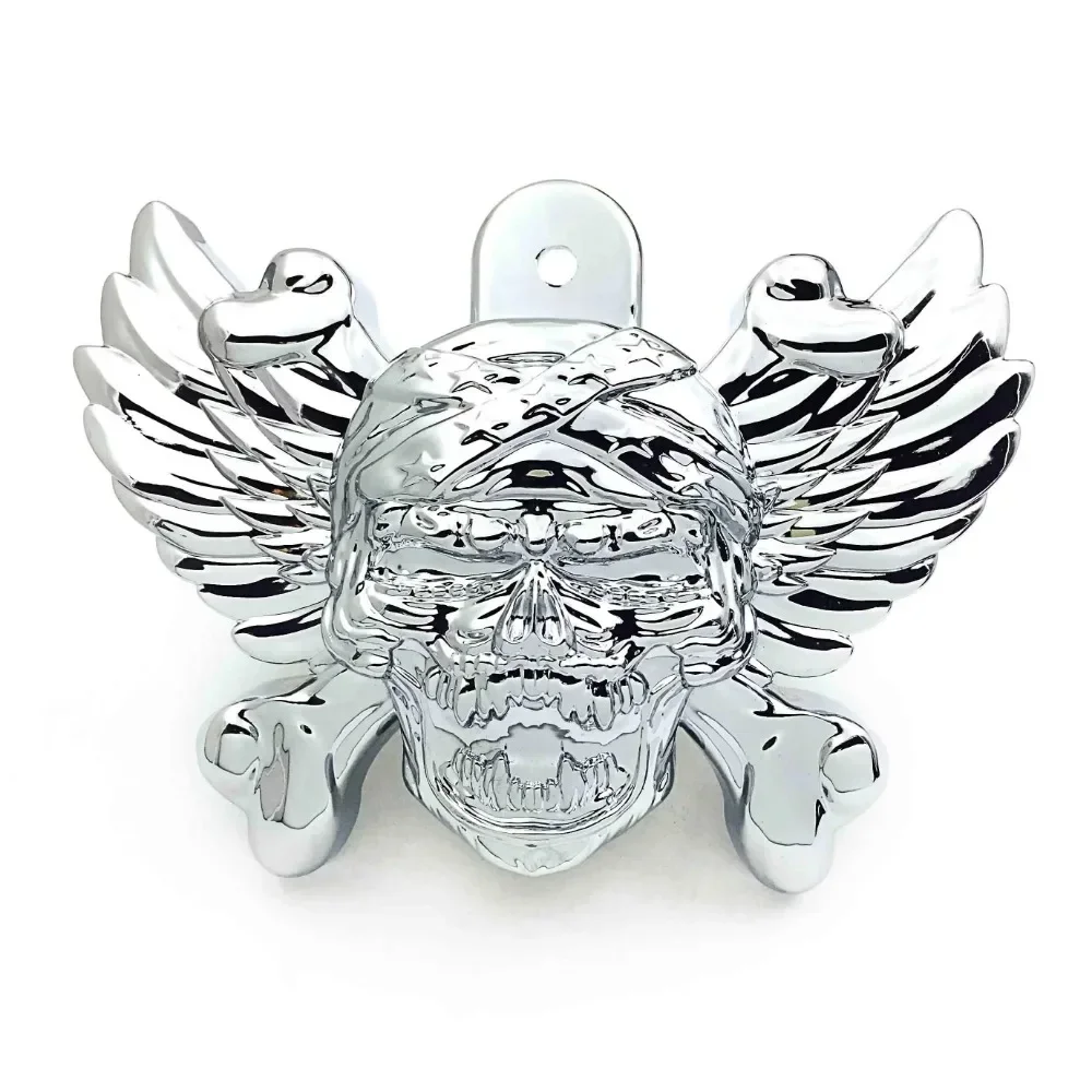 Motorcycle Skull Zombie Horn Cover for 1992-2022 Harley-Davidson with Side Mount 