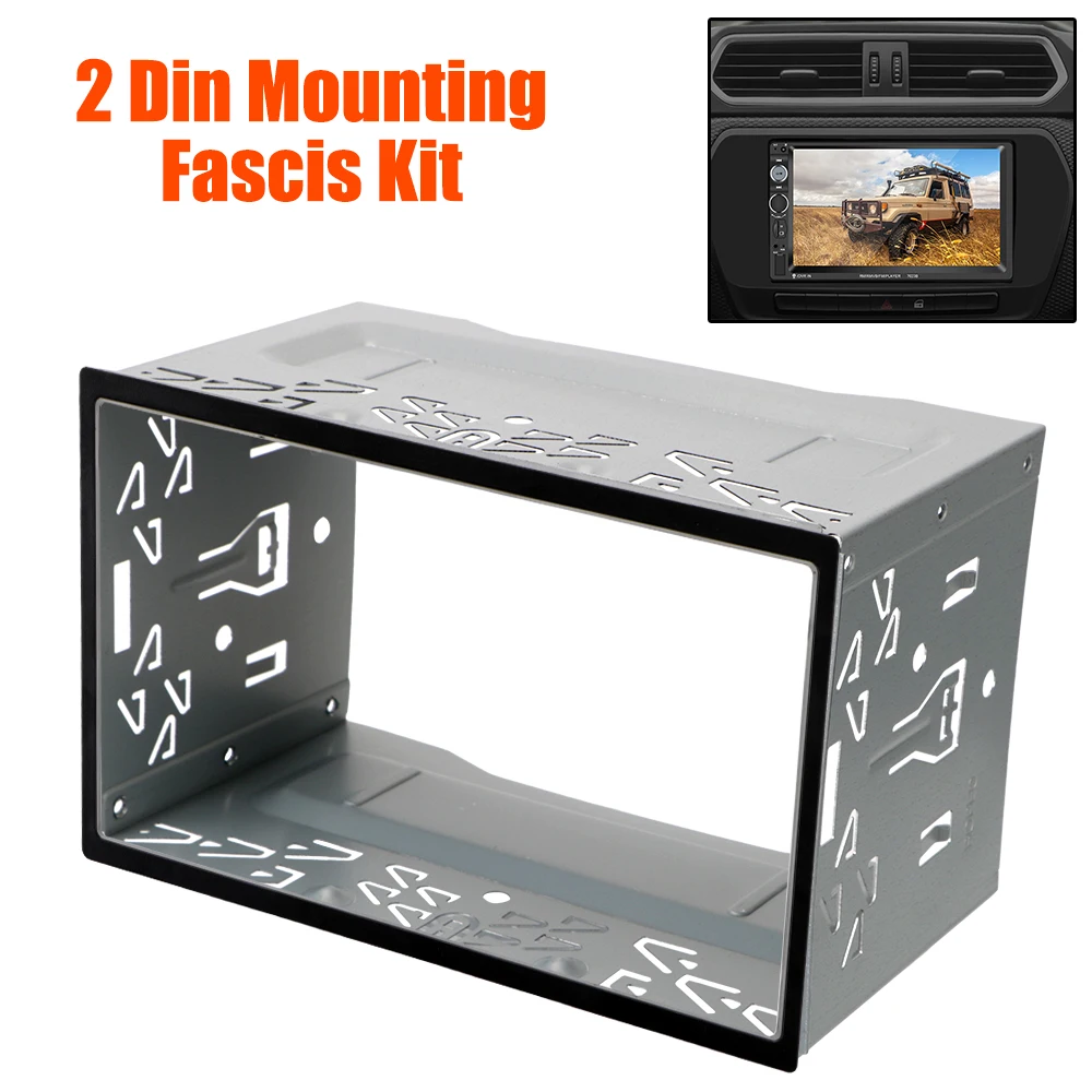 2Din Fittings Kit Radio Head Unit Installation Frame Auto Panel Audio Dash Mount Kit Box Universal For 2Din Car DVD Radio Player