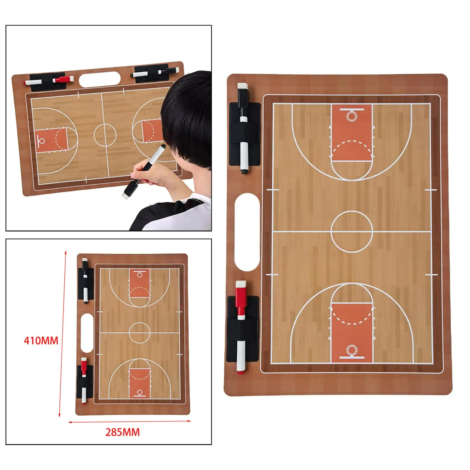 Basketball Coaching Board Basket Ball Clipboard Erasable Marker Dry Erase for