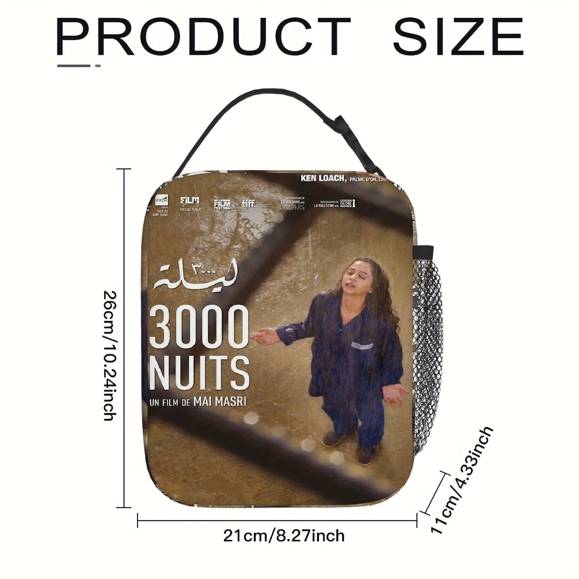 Thermal Insulated Lunch Bag Portable Thermal Insulated Cooler Bag for Travel, Office, Home, Restaurant, Hiking, Beach Lunch Box