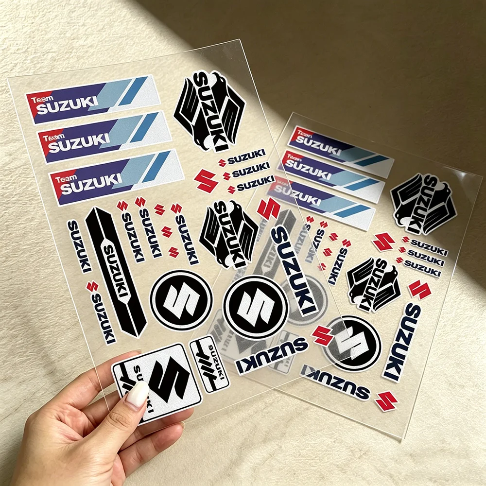 

Car Motorcycle Bicycle Rims Safety Decal for Helmet Waterproof Vinyl For Suzuki