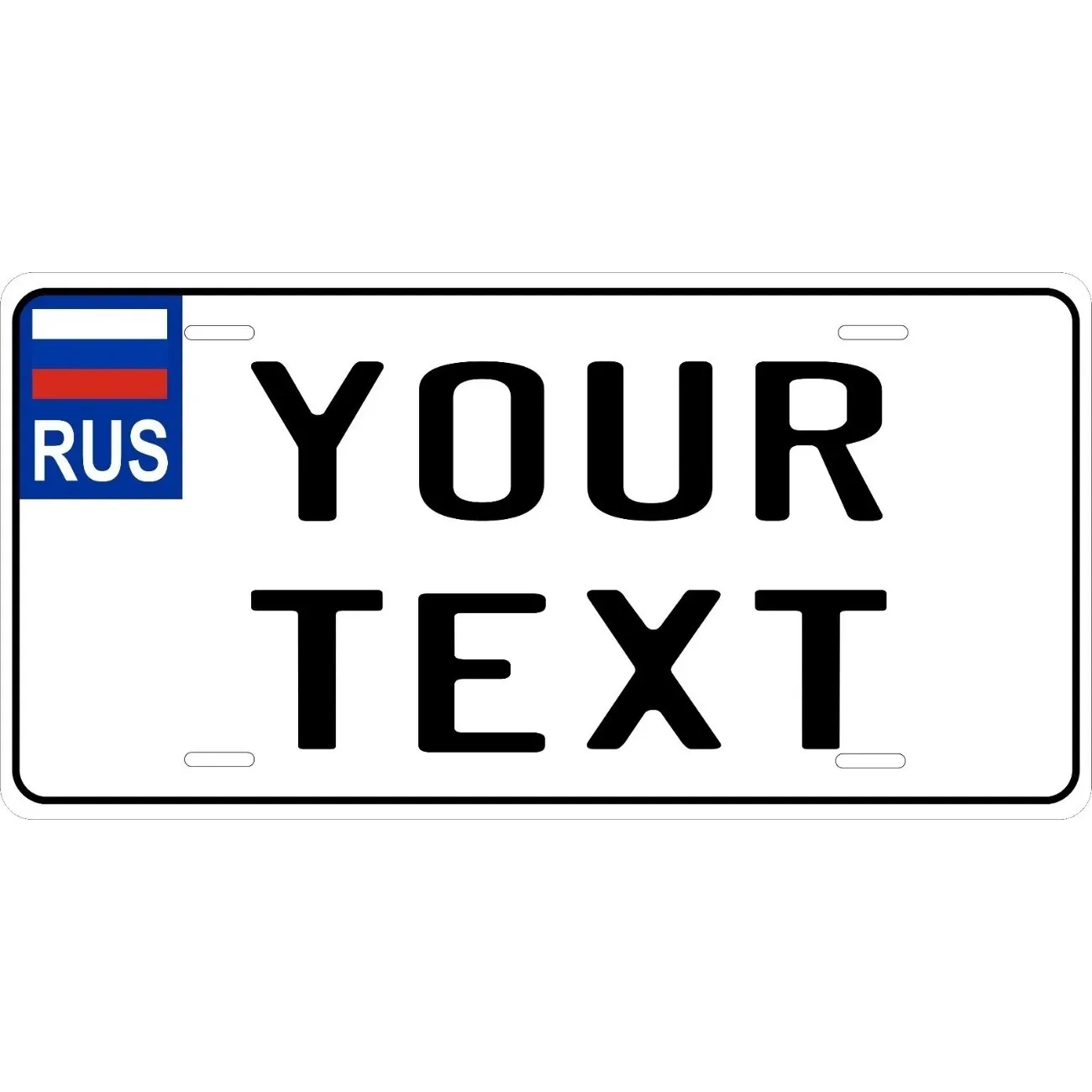 Custom Personalized Russia Euro Hanging Tag Home Decor Waterproof Dustproof Ornament