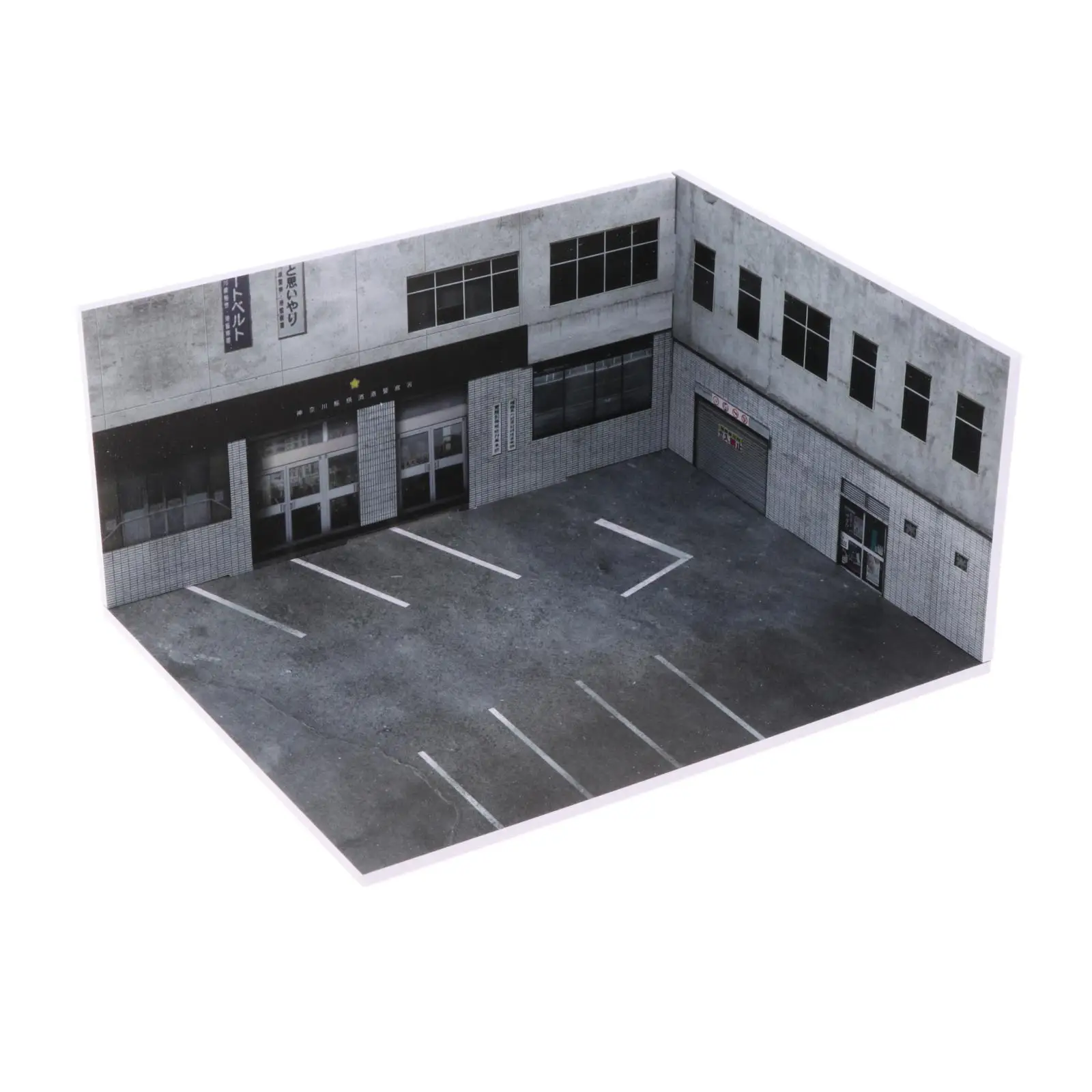 

1/64 Diecast Model Car Display Case Background Display Scene Parking Scenery