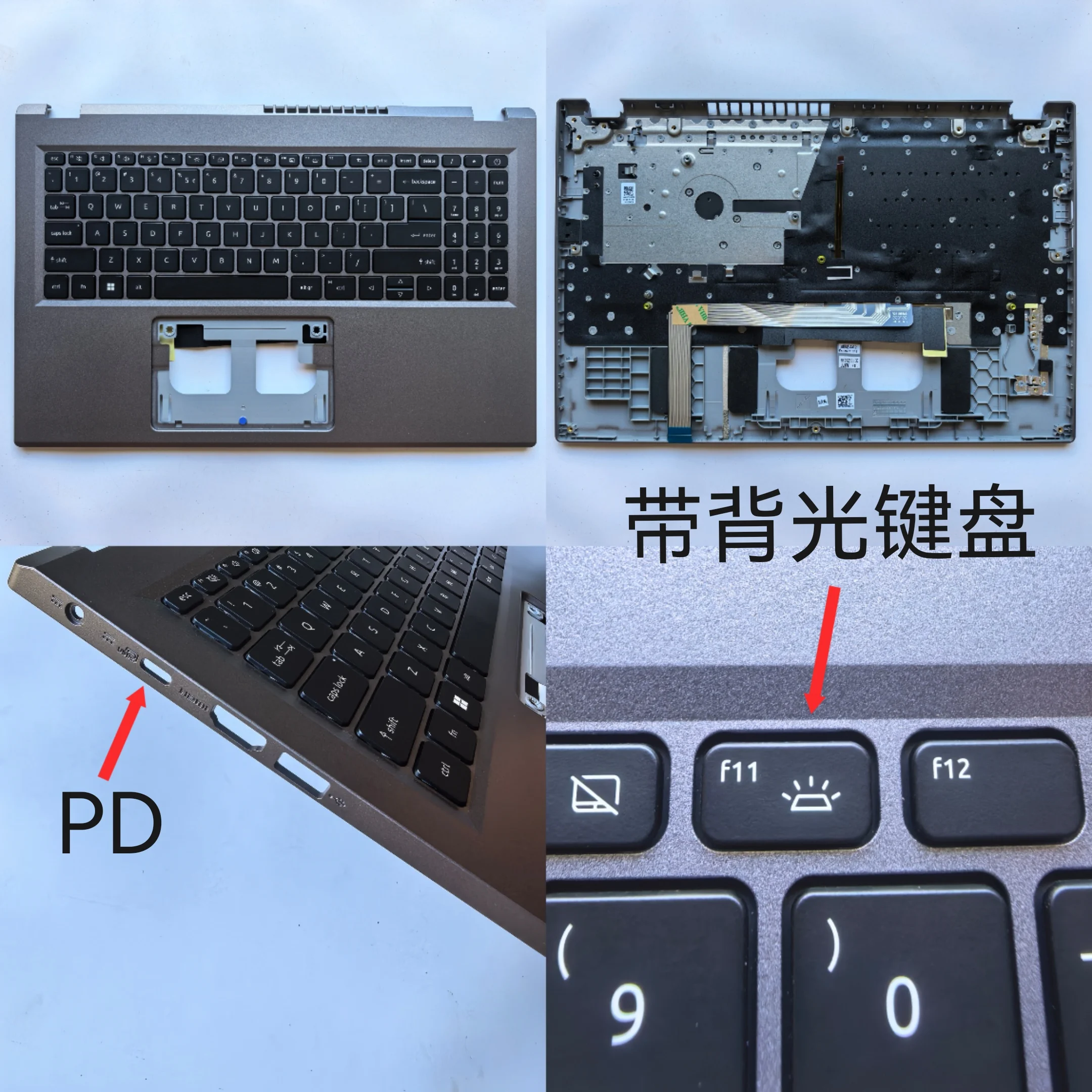 

Новый чехол для упора для рук для ноутбука США с клавиатурой для Acer Young Aspire 5 15 A515-58M N23C3 A315-24P N23Q11