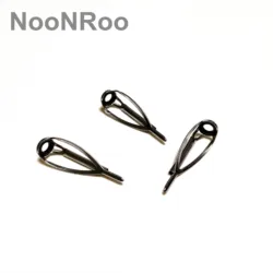 MN #12 #16 가이드 팁 탑 스피닝 캐스팅 낚싯대 수리 diy로드 빌딩 실버 블랙 그레이 색상 1 개 NooNRoo