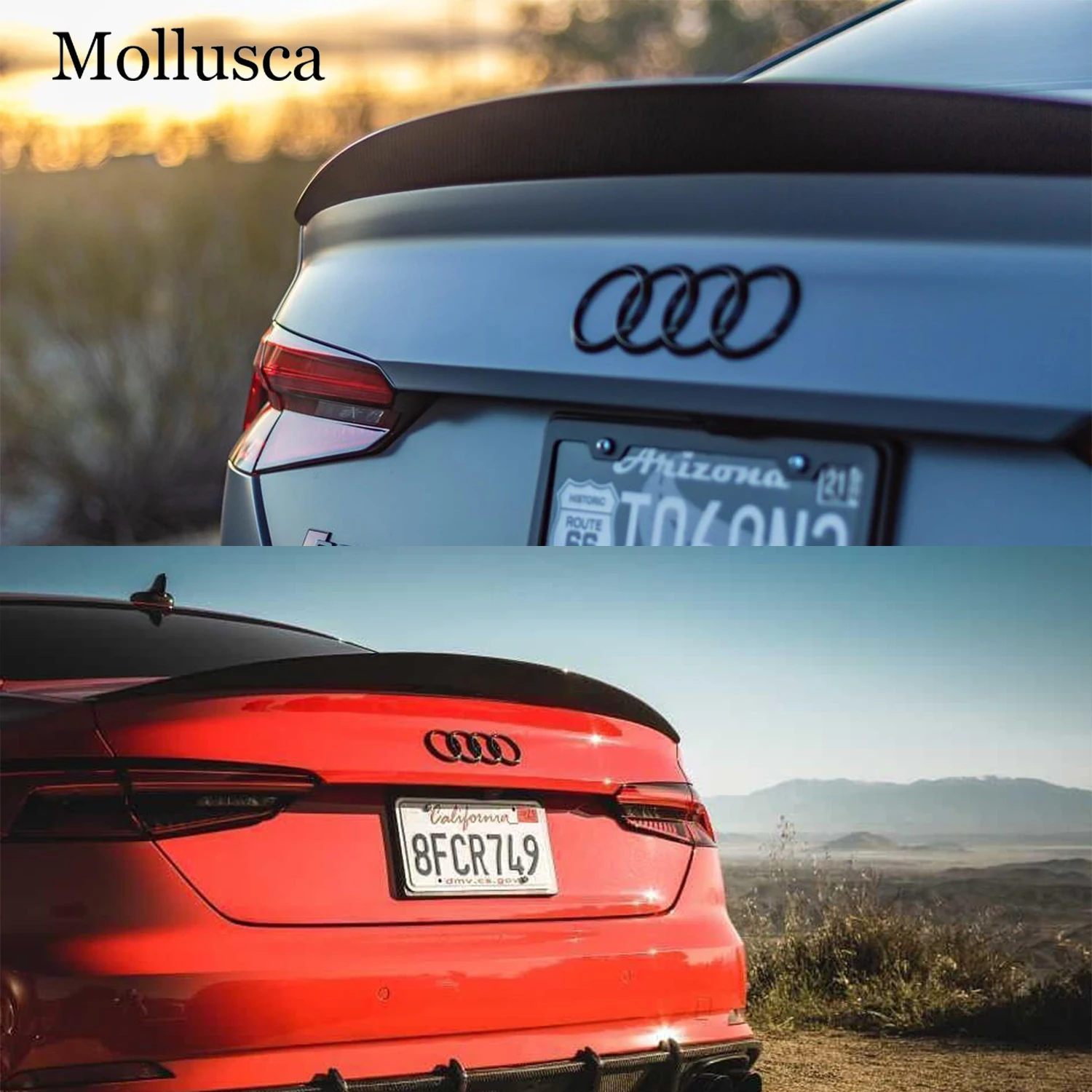 

For AUDI A5 S5 RS5 B9 2Door Coupe HK Style Carbon Fiber Rear Spoiler Trunk Wing 2016-2025