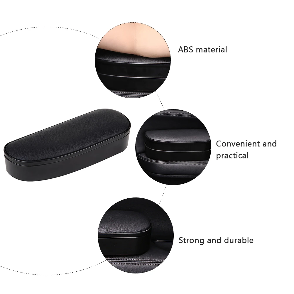 

Car Door Storage Box Black ABS Durable Organizer Car Elbow Rest Supplies Wide Uses Vehicle Decor Practical Convenience