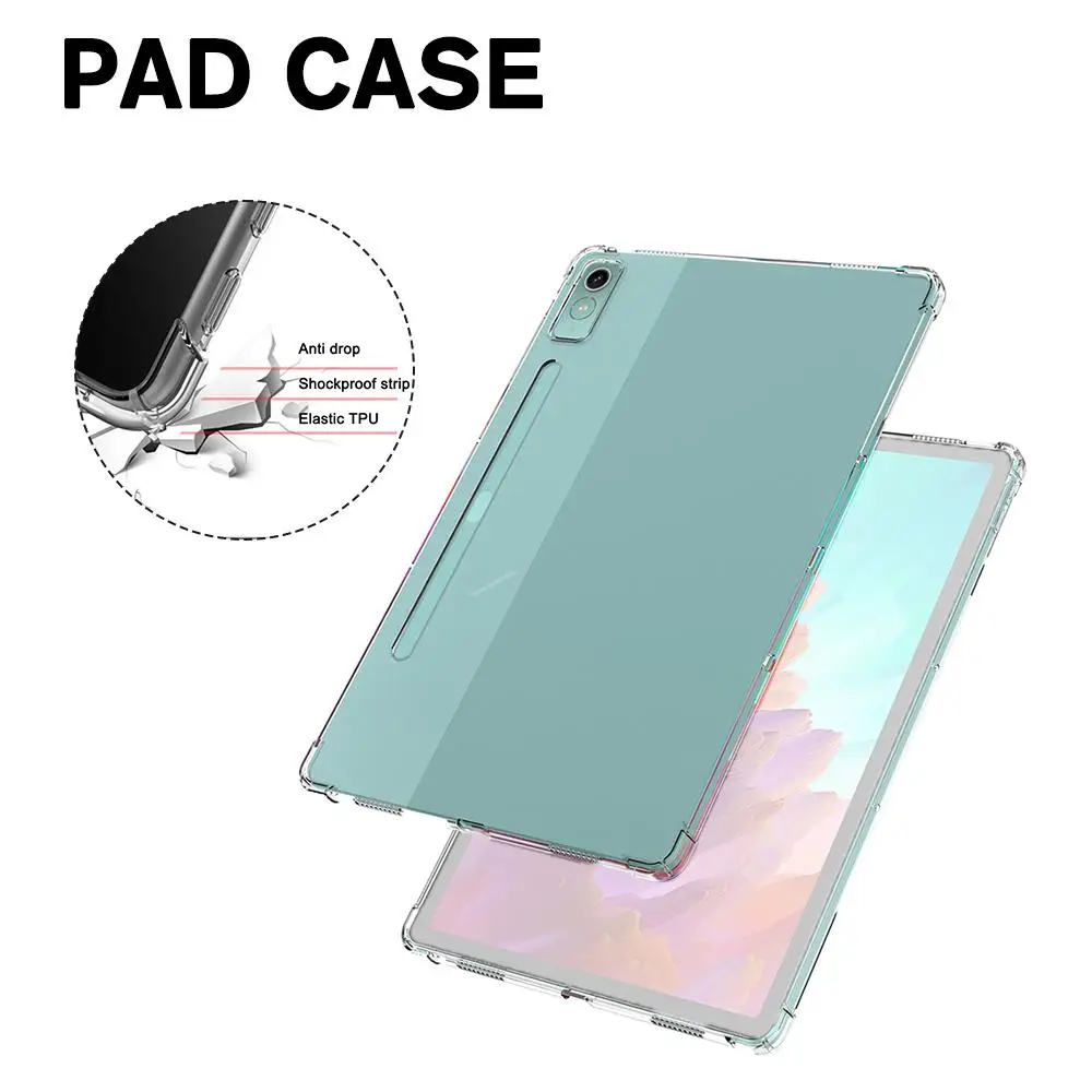 For Xiaoxin Pad Pro 12.7 2023 Silicone Tpu Tablet Back Cover For Tab P12 12.7 Tb370fu Tb371fc Fun M0w6