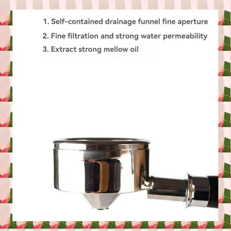 

A57I Espresso Coffee Extraction Filter Coffee Powder Bowl 58Mm Bottomless Pressurized Handle For Tapered Powder Bowls