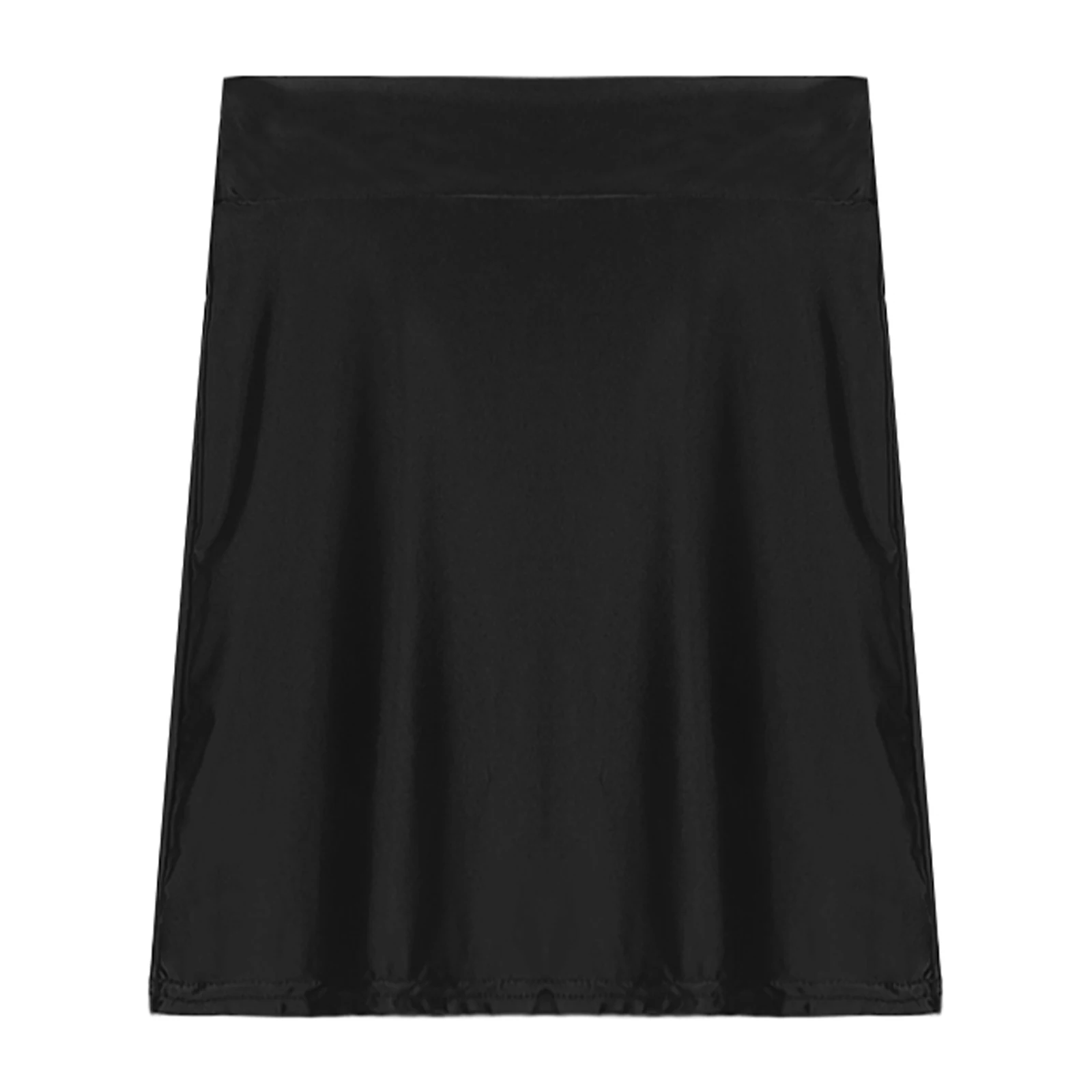 Womens Glossy Mini Skirt Sheer Sexy High Waist Rave Dance Nightclub Party Festival Elastic Pencil Skirt for Stage Performance