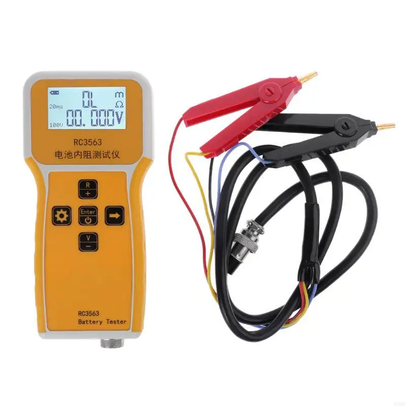 

92MF Compact Battery Tester High Precision Handheld Battery Internal Resistance Tester Lead Lithium Nickel Cell Testing Tool