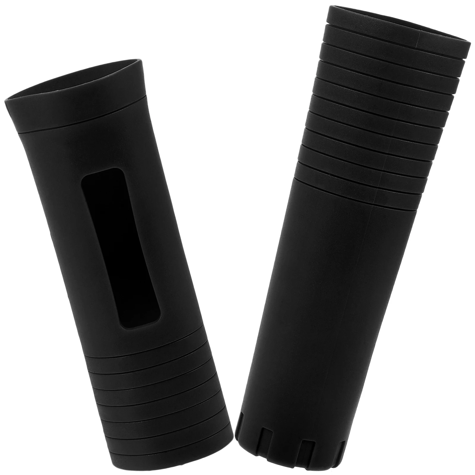 

2pcs Anti-slip Shock-proof Cordless Handheld Microphone Handle Sleeve Cover Pink Soft Durable Silicone Microphone Handle Sleeve