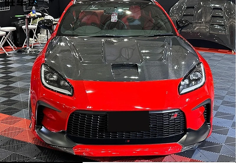 

Для Toyota GR86 Subaru BRZ крышка из углеродного волокна капот модернизированная крышка объемный автозапчасти